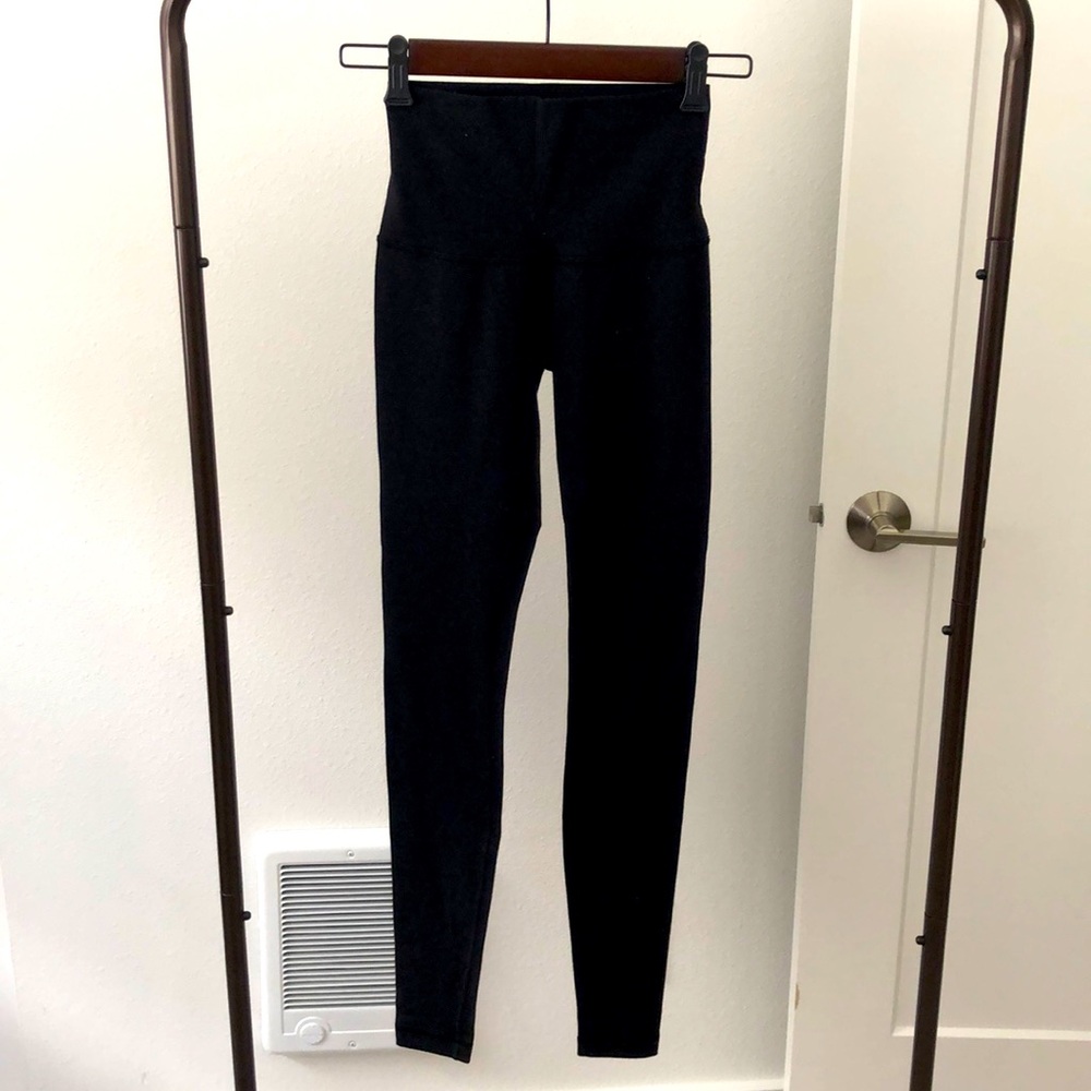 Lululemon wunder under brushed yoga leggings pants black size 4 28”